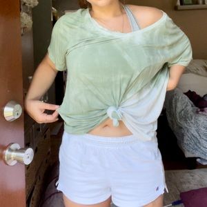 ✨ 🌿AE Oversized Soft & Sexy V-Neck Sage Tee🌿✨